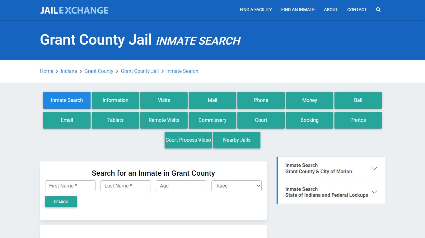 Grant County Jail, IN Inmate Search: Roster & Mugshots